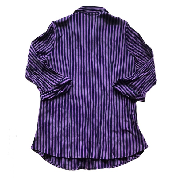 Purple Striped Emo Blouse - Picture 3 of 3